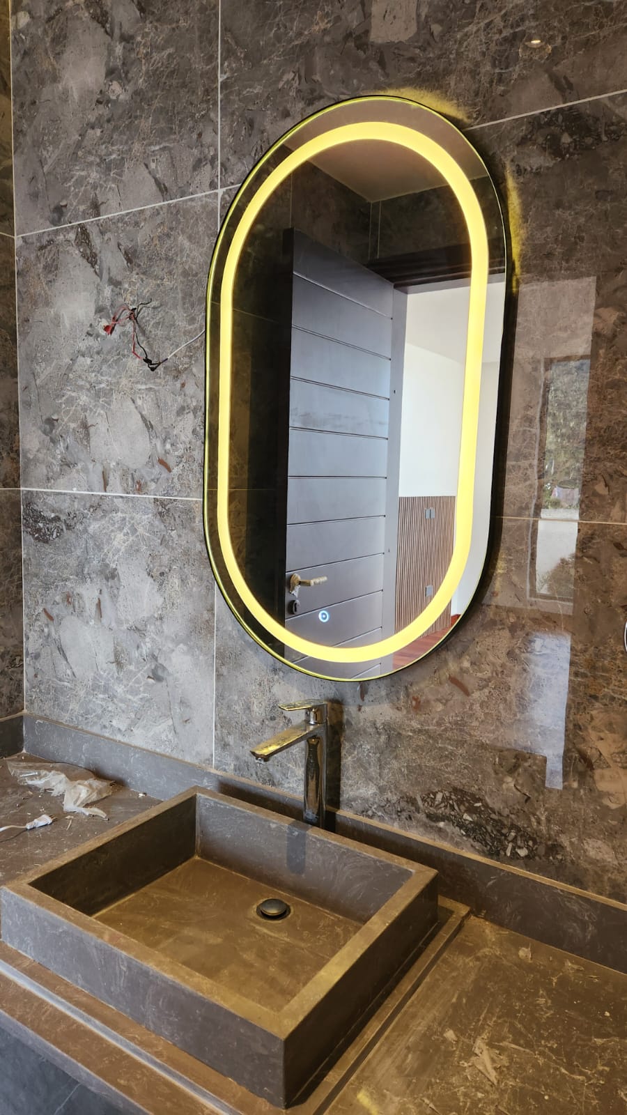 Shower and sanitary ware installation